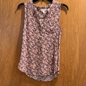 Market & Spruce Multicolor Floral Sleeveless Blouse